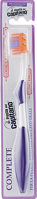 Zahnbürste mittel violett - Pasta Del Capitano Toothbrush Complete Medium — Bild N1