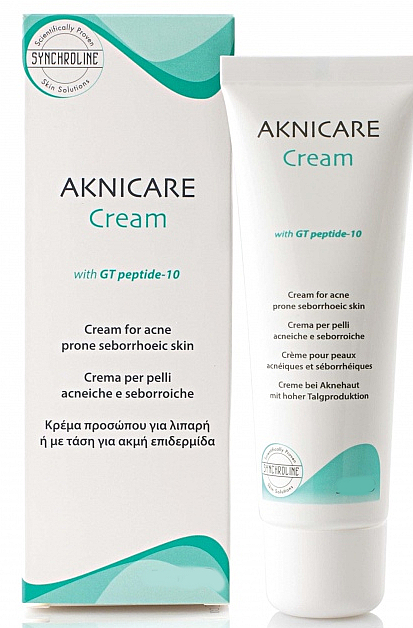 Gesichtscreme bei Aknehaut mit hoher Talgproduktion - Synchroline Aknicare Cream — Bild N1