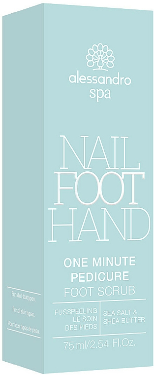Fußpeeling mit Meersalz und Sheabutter - Alessandro International Spa One Minute Pedicure Foot Scrub — Bild N2