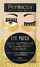 Düfte, Parfümerie und Kosmetik Straffende Augenpatches mit Gold und Gelée Royale - Perfecta Gold Glitter Eye Patch