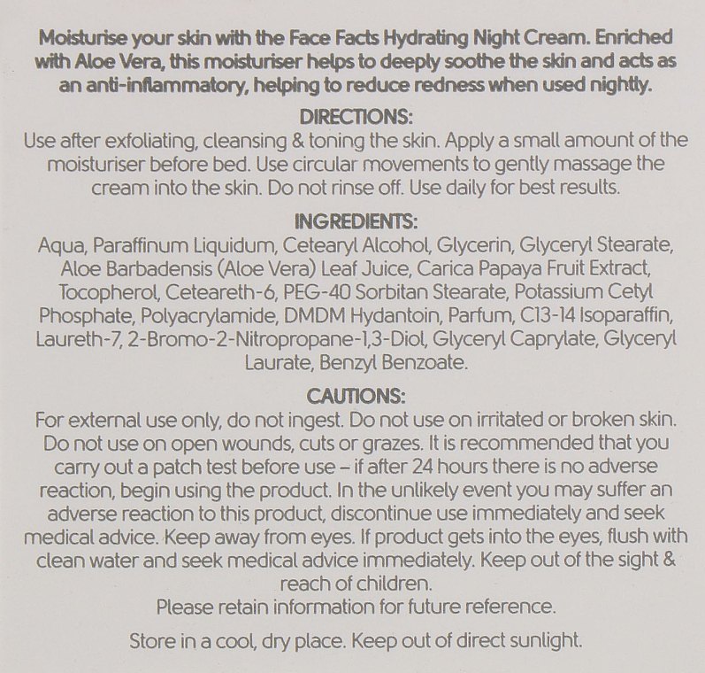 Nachtcreme für das Gesicht - Face Facts Hydrating Night Cream — Bild N3