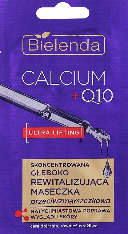 Konzentrierte Anti-Falten-Reparaturmaske - Bielenda Calcium + Q10 — Bild N1
