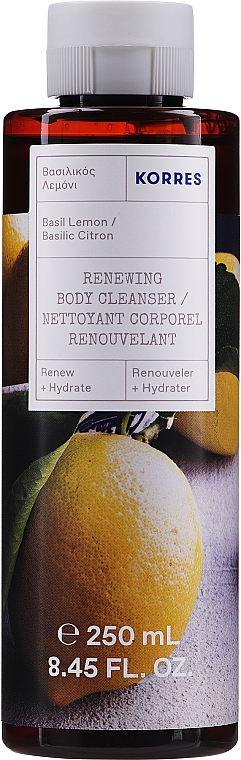 Duschgel mit Basilikum und Zitrone - Korres Basil Lemon Renewing Body Cleanser — Bild N1