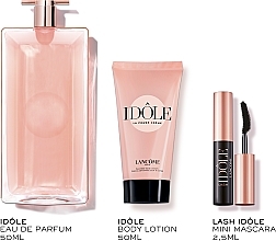 Düfte, Parfümerie und Kosmetik Lancome Idole - Duftset (Eau de Parfum 50ml + Körpercreme 50ml + Mascara 2.5 ml) 