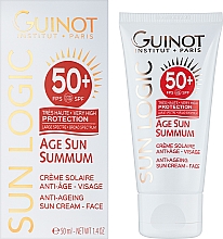Anti-Aging-Sonnencreme - Guinot Age Sun Summum Anti-Ageing Sun Cream SPF50 — Bild N2