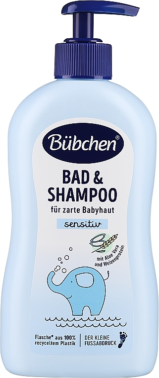 Shampoo für Säuglinge mit Aloe Vera - Bubchen Bad & Shampoo Sensitiv — Bild N1