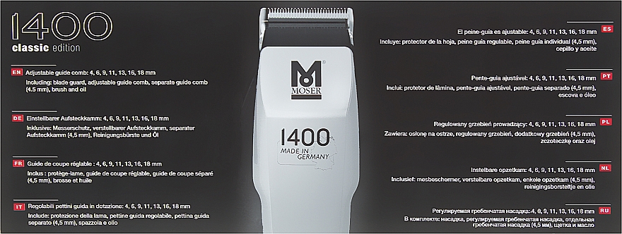 Haarschneider 1400 Edition grau - Moser — Bild N5