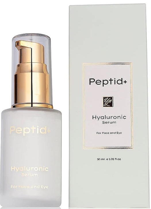 Serum für Gesicht und Augenpartie mit Hyaluronsäure - Peptid+ Hyaluronic Acid Face & Eye Serum For All Skin Types — Bild N1