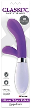 Ultra-glattes Silikon-G-Punkt-Massagegerät mit externerund und interner Vibration lila - Pipedream Classix Silicone G-Spot Rabbit — Bild N2