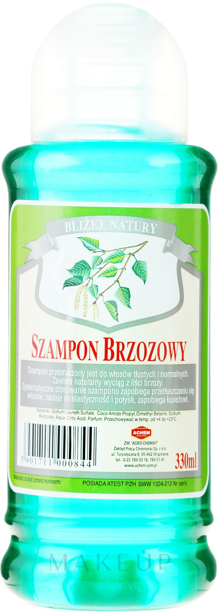 Shampoo für normales und fettiges Haar "Birke" - Achem Popular Birch Shampoo — Foto 330 ml