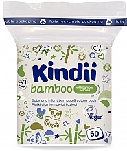 Düfte, Parfümerie und Kosmetik Wattepads für Babys und Kinder 60 St. - Kindii Bamboo Cotton Pads