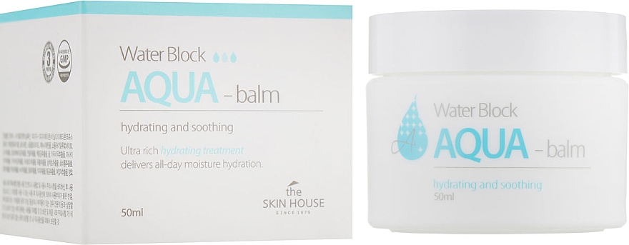 Feuchtigkeitsspendender und beruhigender Gesichtsbalsam für den täglichen Gebrauch - The Skin House Water Block Aqua Balm — Bild N1