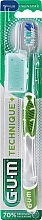 Zahnbürste Technique+ mittel grün - G.U.M Medium Compact Toothbrush — Bild N1