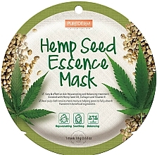 Anti-Aging Gesichtsmaske mit Hanfsamenextrakt - Purederm Hemp Seed Essence Mask — Bild N1