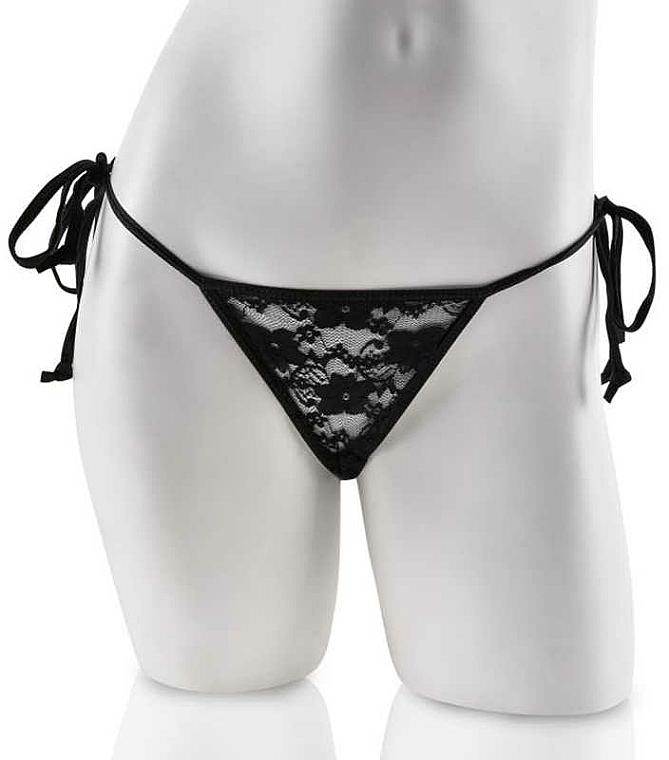 Set aus vibrierenden Bikinis und Fernbedienungsring schwarz - PipeDream Date Night Remote Control Panties — Bild N2