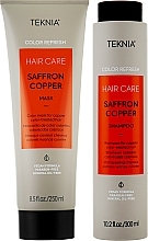 Haarpflegeset - Lakme Teknia Color Refresh Saffron Copper (Shampoo 300ml + Haarmaske 250ml) — Bild N2