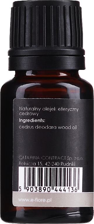 Natürliches ätherisches Zedernöl - E-Fiore Natural Essential Cedar Oil — Bild N2