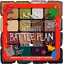 Lidschattenpalette, 16 Nuancen - NYX Professional Makeup Home Alone Ultimate Battle Plan Shadow Palette — Bild N4