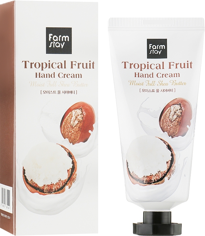 Handcreme mit Sheabutter - FarmStay Tropical Fruit Hand Cream Moist Full Shea Butter — Bild N2