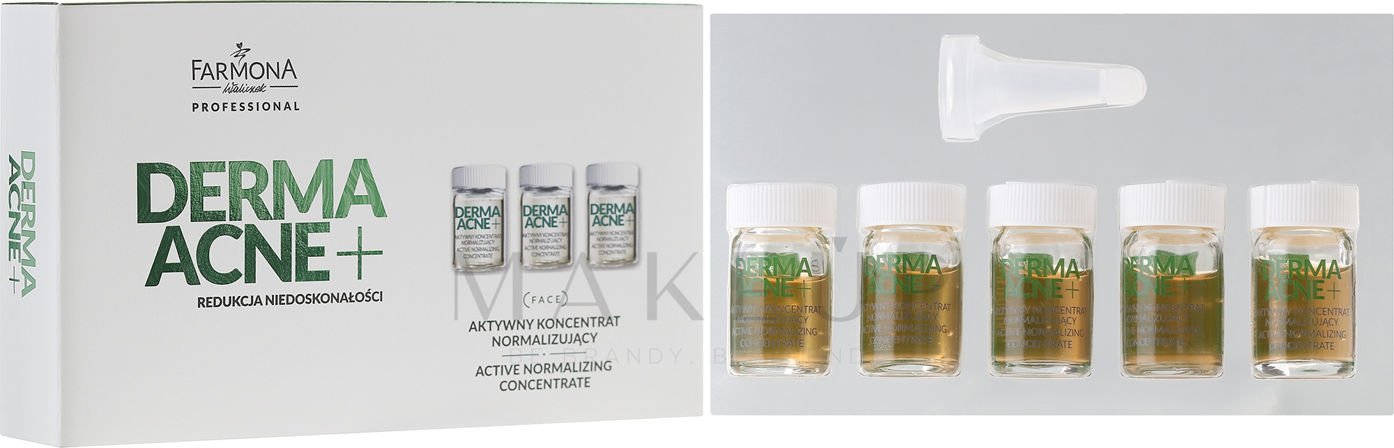 Aktives Normalisierungskonzentrat gegen Akne - Farmona Professional Dermaacne+ Active Normalizing Concentrate — Bild 5 x 5 ml