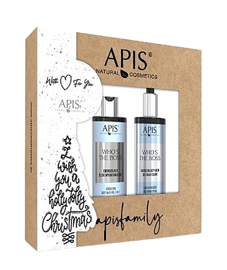 Set - APIS Professional Who's The Boss Gift Set (h/cr/300ml + sh/gel/300ml) — Bild N1