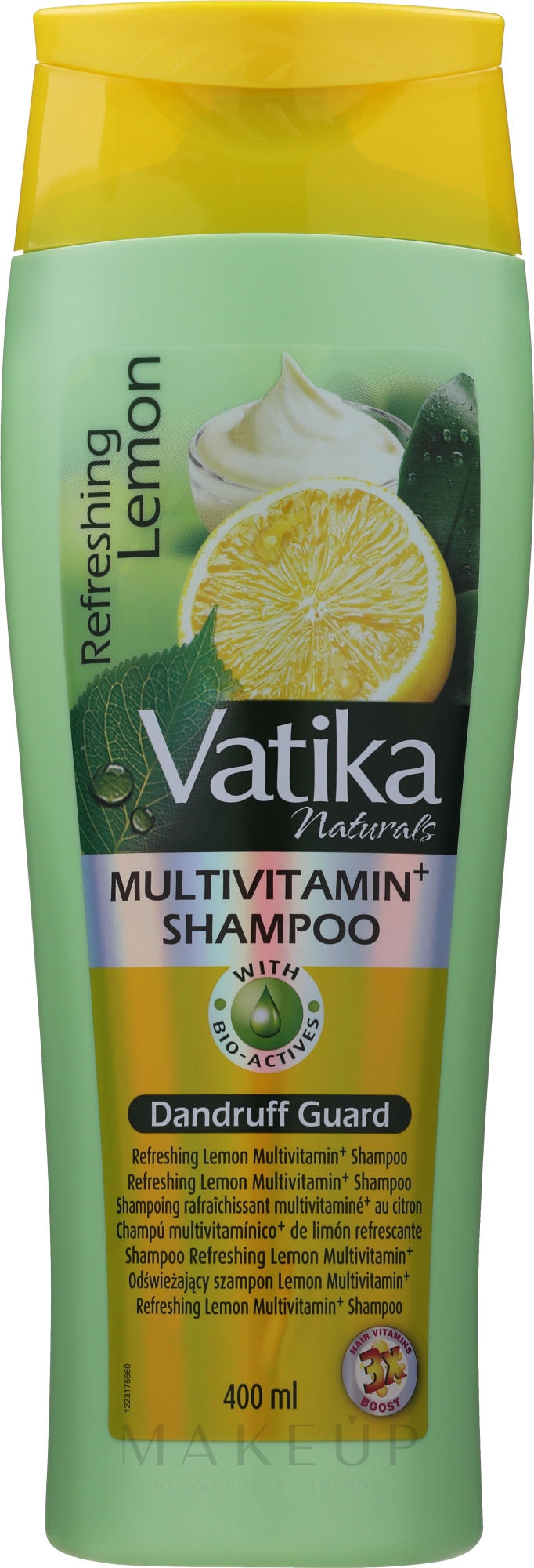 Erfrischendes Zitronenshampoo gegen Schuppen - Dabur Vatika Refreshing Lemon Shampoo — Bild 400 ml