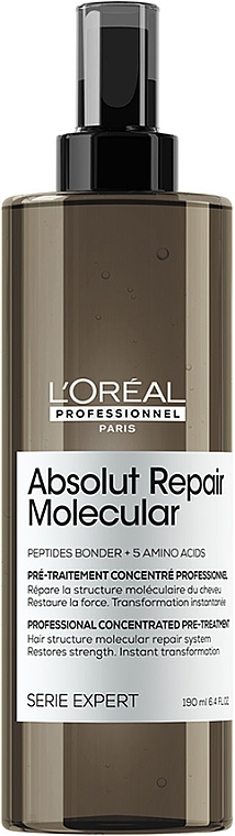 Professionelle konzentrierte Behandlung 3% Peptidbindungen und 5 Aminosäuren - L'Oreal Professionnel Serie Expert Absolut Repair Molecular Concentrated Pre-Shampoo  — Bild N1
