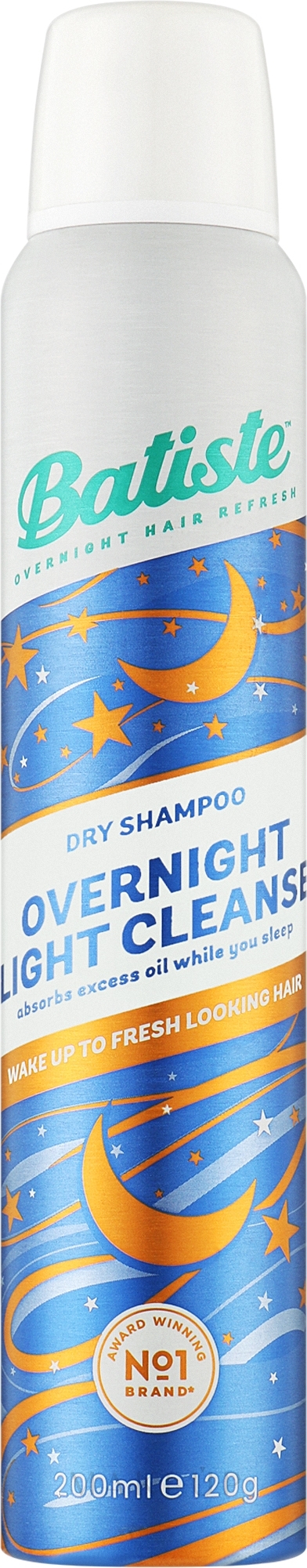 Trockenshampoo - Batiste Overnight Light Cleanse Dry Shampoo — Bild 200 ml