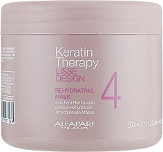 Feuchtigkeitsspendende Haarmaske mit Keratin - Alfaparf Lisse Design Keratin Therapy Rehydrating Mask — Bild N5