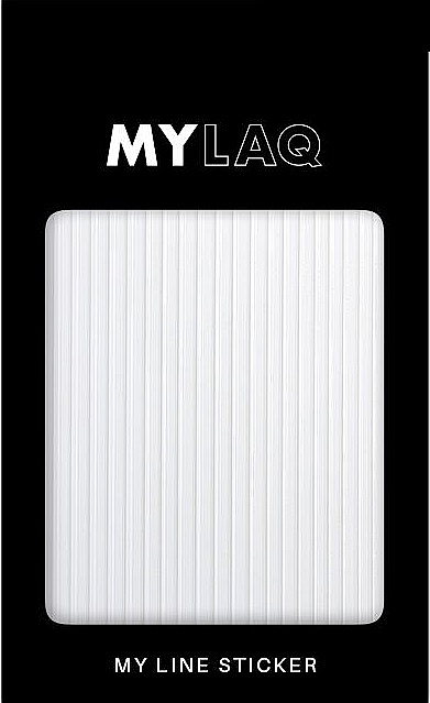 Nagelsticker weiß - MylaQ My White Line Sticker — Bild N1