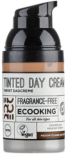 Getönte Gesichtscreme für den Tag - Ecooking Tinted Day Cream  — Bild N2