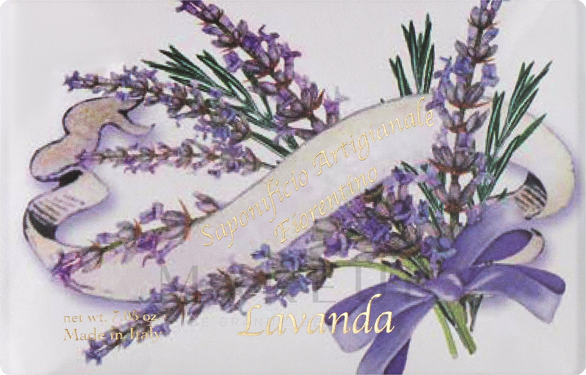 Naturseife Lavendel - Saponificio Artigianale Fiorentino Lavender — Bild 200 g
