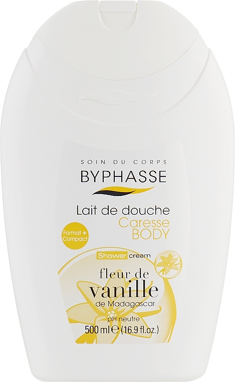 Duschcreme mit Vanilleblüte aus Madagaskar - Byphasse Caresse Shower Cream