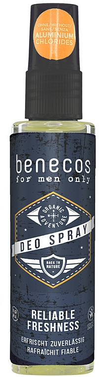 Erfrischendes Deospray - Benecos For Men Only Deo Spray — Bild N1