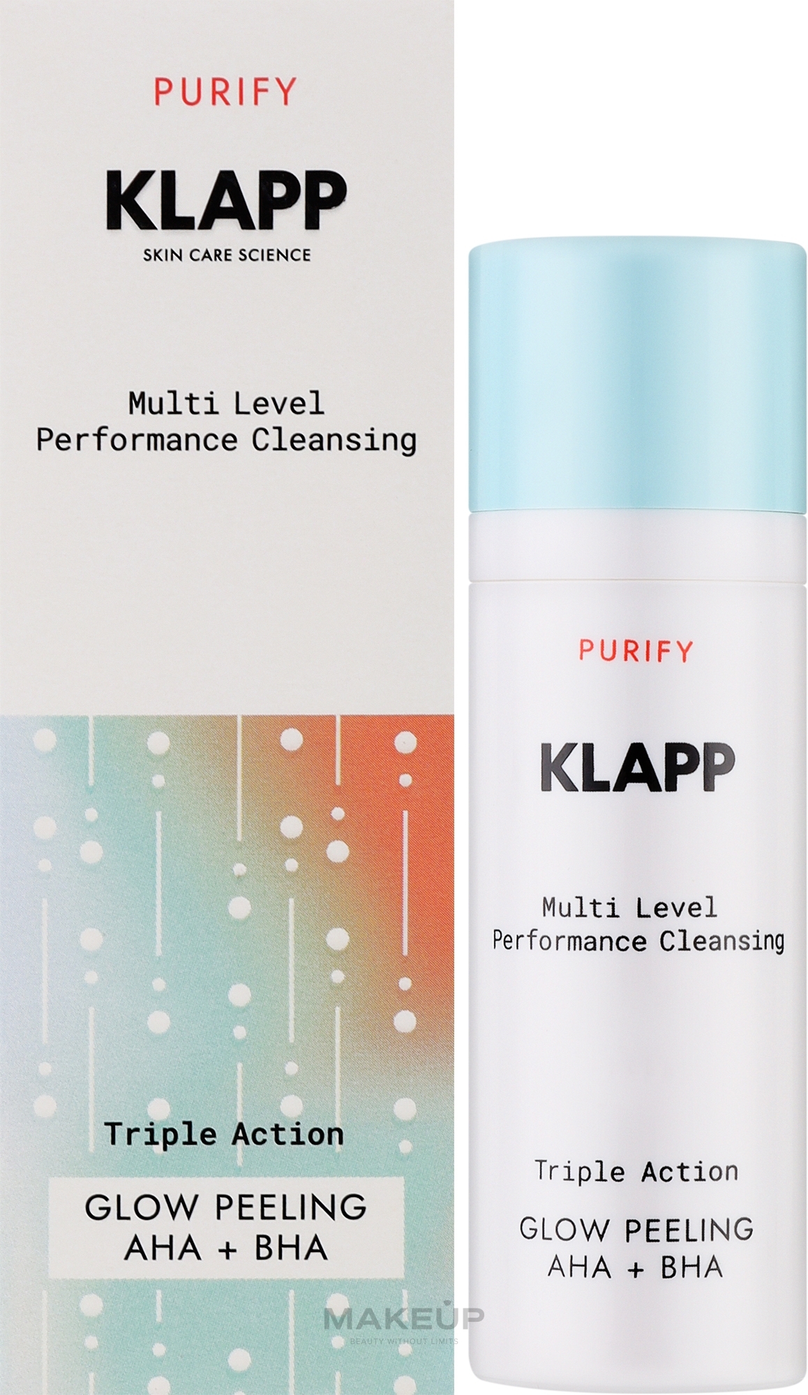 Komplexes Peeling für strahlende Haut - Klapp Multi Level Performance Purify Triple Action Glow Peeling With AHA + BHA — Bild 30 ml