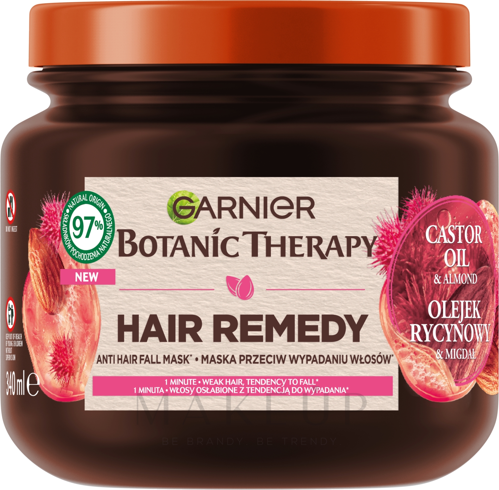 Haarmaske - Garnier Botanic Therapy Castor Oil and Almond — Bild 340 ml