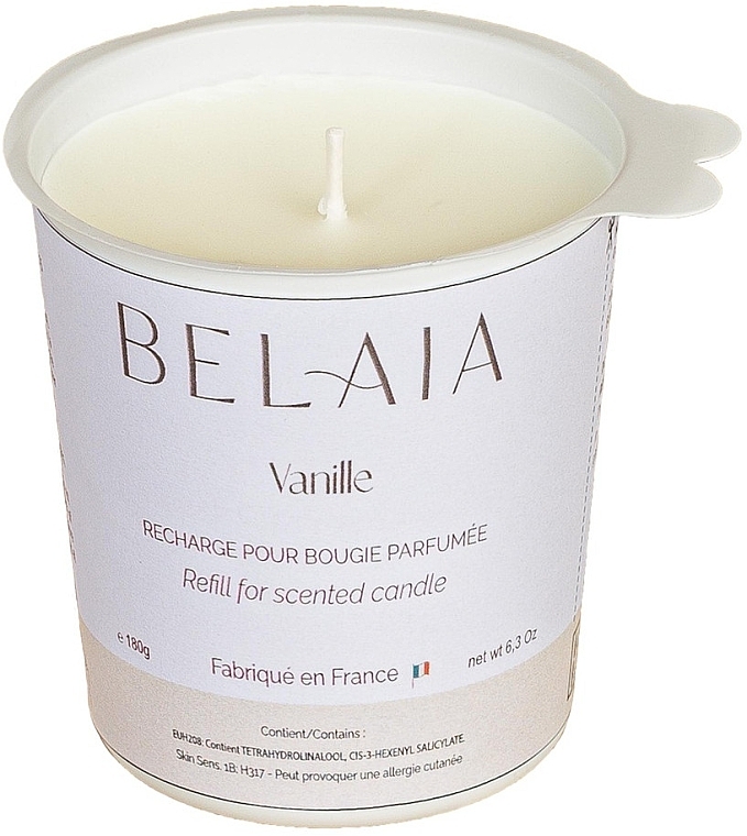 Duftkerze Vanille (Refill) - Belaia Vanille Scented Candle Wax Refill  — Bild N1