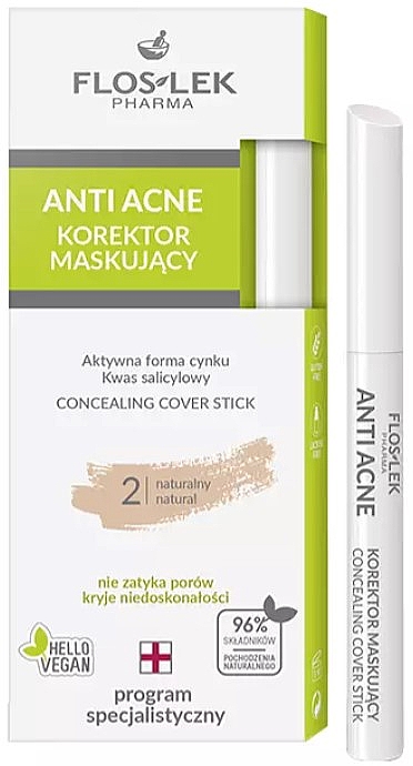 Concealer - FlosLek Anti Acne Concealing Cover Stick — Bild N1