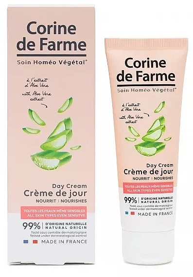 Tagescreme mit Aloe-Extrakt - Corine De Farme Nourishes Aloe Vera Day Cream — Bild N1