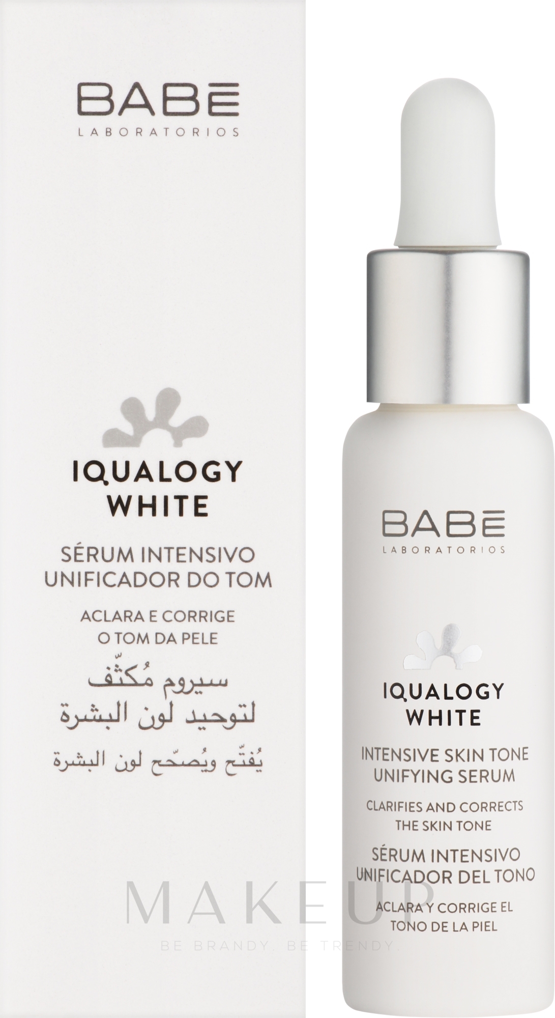 Intensives Abendserum - Babe Laboratorios Iqualogy White Intensive Skin Tone Unifying Serum — Bild 30 ml