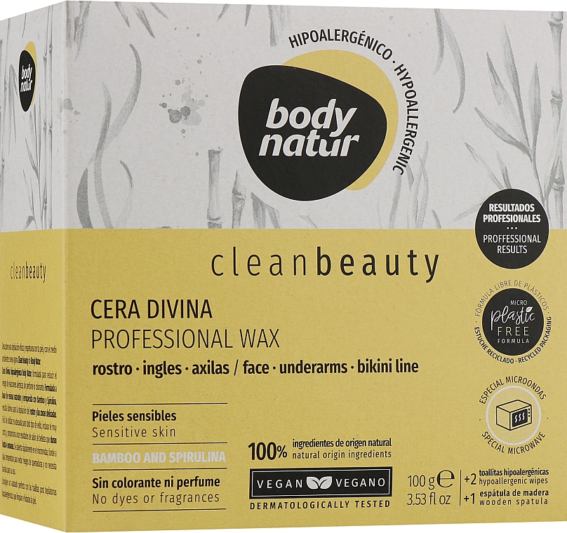 Professionelles Gesichtswachs für Gesicht und Achseln - Body Natur Clean Beauty Cera Divina Professional Wax — Bild N1