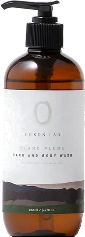 Feuchtigkeitsspendendes und reinigendes Hand- und Körpergel - Cokon Lab Blanc Plume Hand And Body Wash — Bild N1