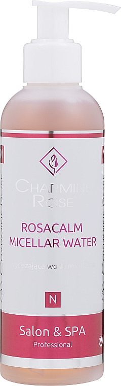 Beruhigendes Mizellen-Reinigungswasser für Kapillar- und zu Rötungen neigende Haut - Charmine Rose Rosacalm Micellar Water — Bild N1