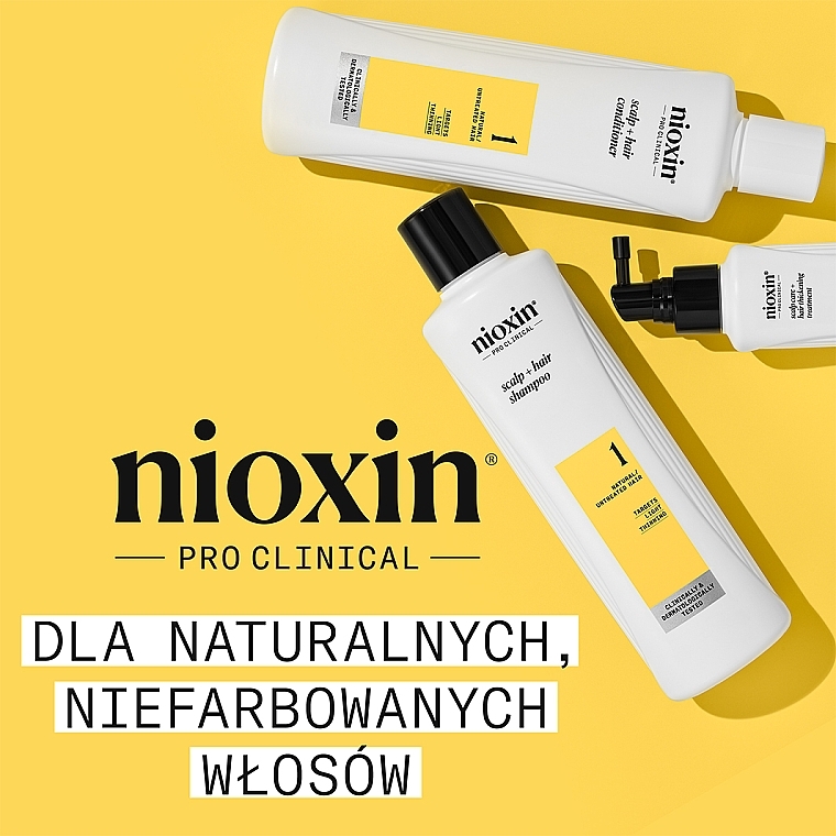 Set - Nioxin Pro Clinical System 1 Set (Shampoo 150ml + Conditioner 150ml + Serum 50ml)  — Bild N2