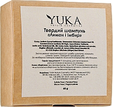 Düfte, Parfümerie und Kosmetik Sulfatfreies festes Shampoo Zitrone und Ingwer - Yuka