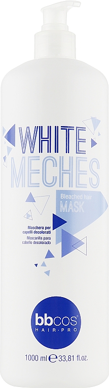 Balsam für blondiertes Haar - BBcos White Meches Highlighted Hair Mask — Bild N1