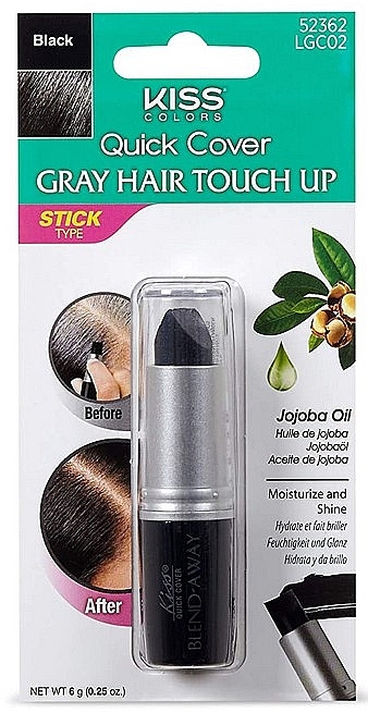 Haarpomade - Kiss Quick Cover Gray Hair Touch Up Stick — Bild N1