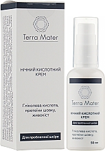 Gesichtscreme mit Glykolsäure für die Nacht - Terra Mater Night Acid Face Cream — Bild N2