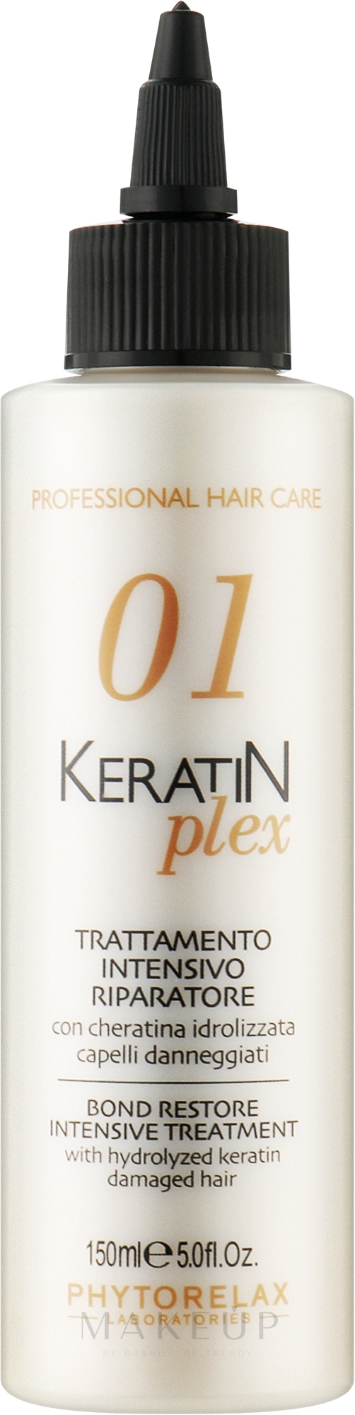 Intensive Regenerationspflege mit hydrolysiertem Keratin - Phytorelax Laboratories Keratin Plex Bond Restore Intensive Treatment — Bild 150 ml