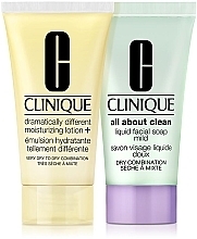 GESCHENK! Set - Clinique 3 Step (Waschgel/30 ml + Gesichtslotion/30 ml) — Bild N1